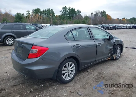 2012 Honda Civic Ex-L из США, поврежденный, VIN 2HGFB2F9XCH549650